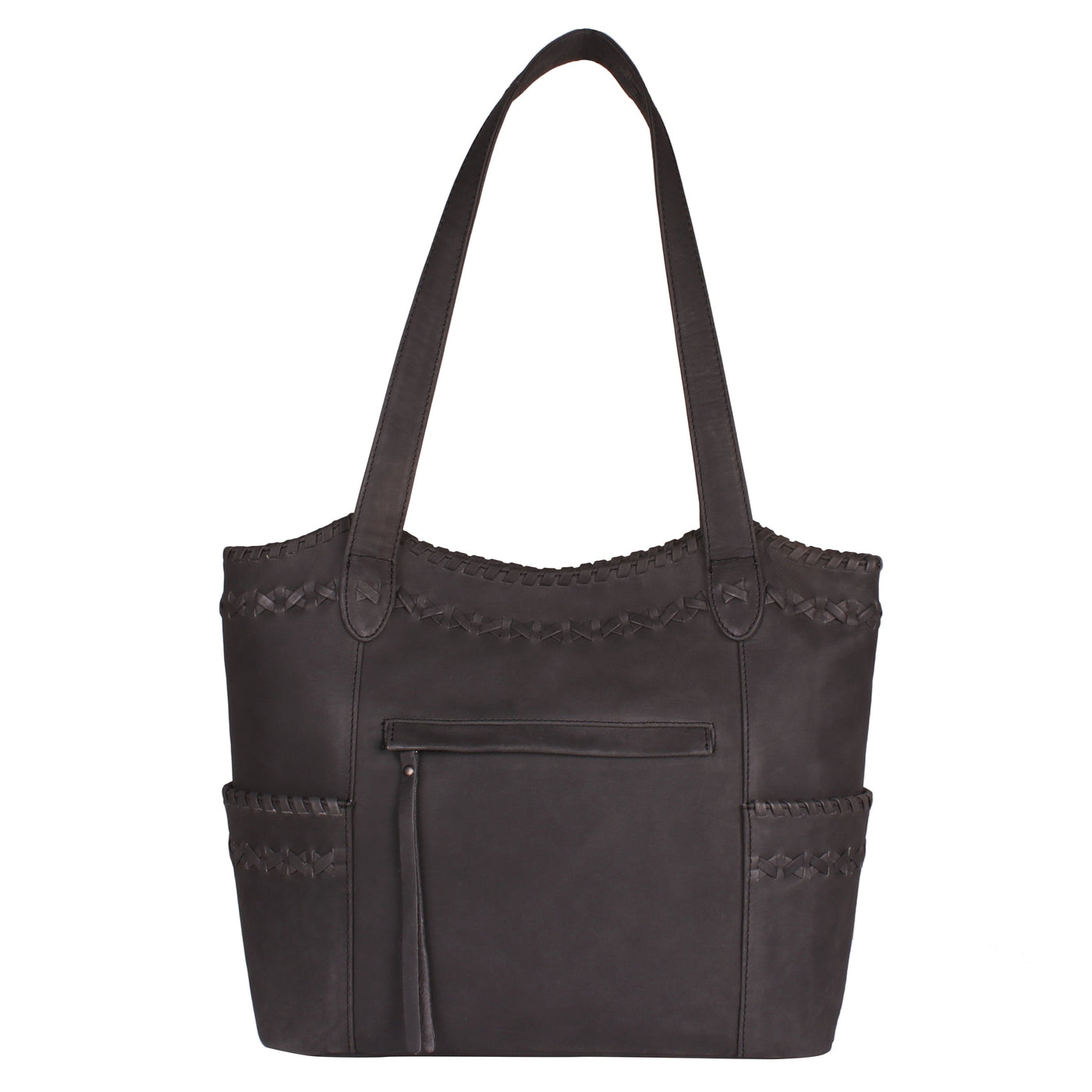 Concealed Carry Kendall Leather Tote - Lady Conceal - Concealed Carry Purse - Lady Conceal Black