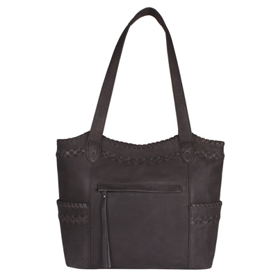 Concealed Carry Kendall Leather Tote - Lady Conceal - Concealed Carry Purse - Lady Conceal Black