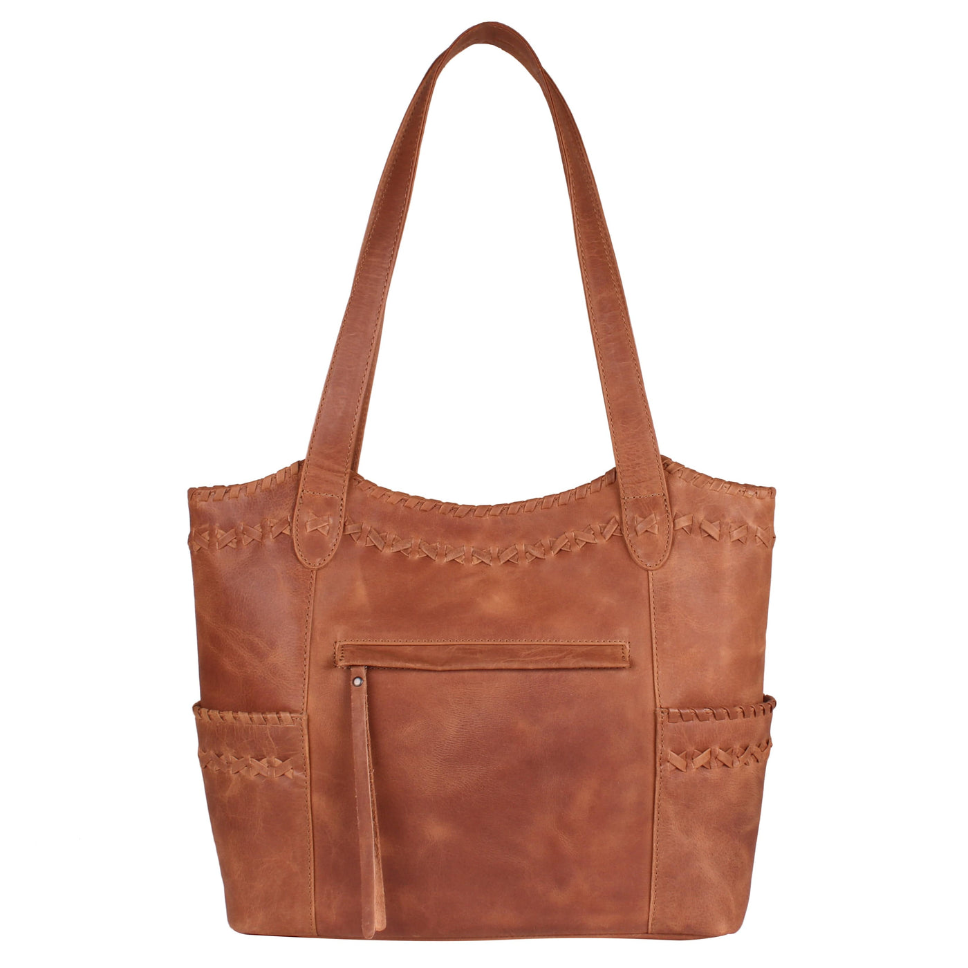 Concealed Carry Kendall Leather Tote - Lady Conceal - Concealed Carry Purse - Lady Conceal Brown