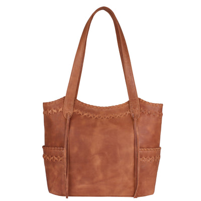 Concealed Carry Kendall Leather Tote - Lady Conceal - Concealed Carry Purse - Lady Conceal Brown