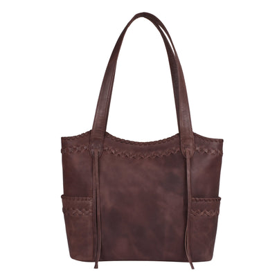 Concealed Carry Kendall Leather Tote - Lady Conceal - Concealed Carry Purse - Lady Conceal Brown