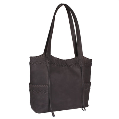 Concealed Carry Kendall Leather Tote - Lady Conceal - Concealed Carry Purse - Lady Conceal Black