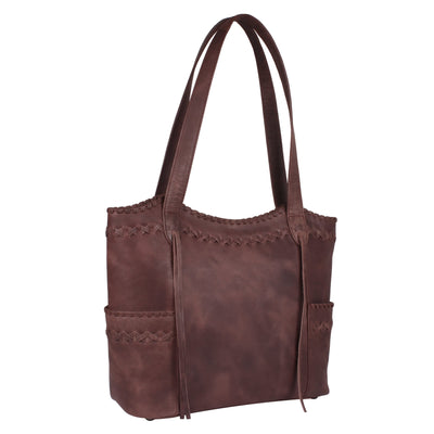 Concealed Carry Kendall Leather Tote - Lady Conceal - Concealed Carry Purse - Lady Conceal Brown