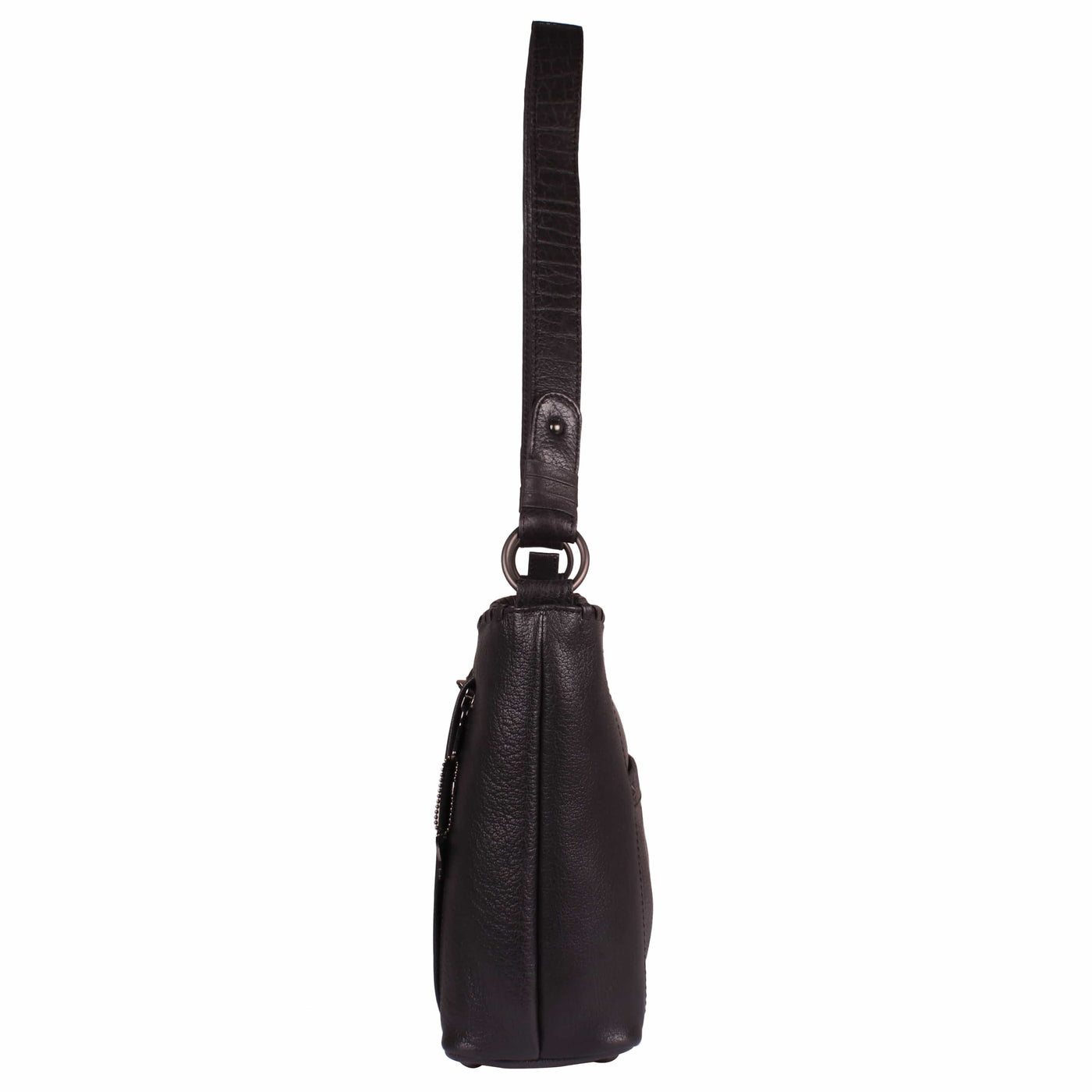 Concealed Carry Juliana Leather Hobo - Lady Conceal - Concealed Carry Purse - Lady Conceal Black