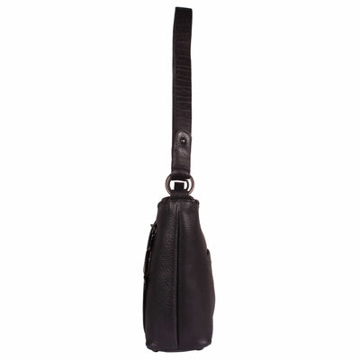 Concealed Carry Juliana Leather Hobo - Lady Conceal - Concealed Carry Purse - Lady Conceal Black