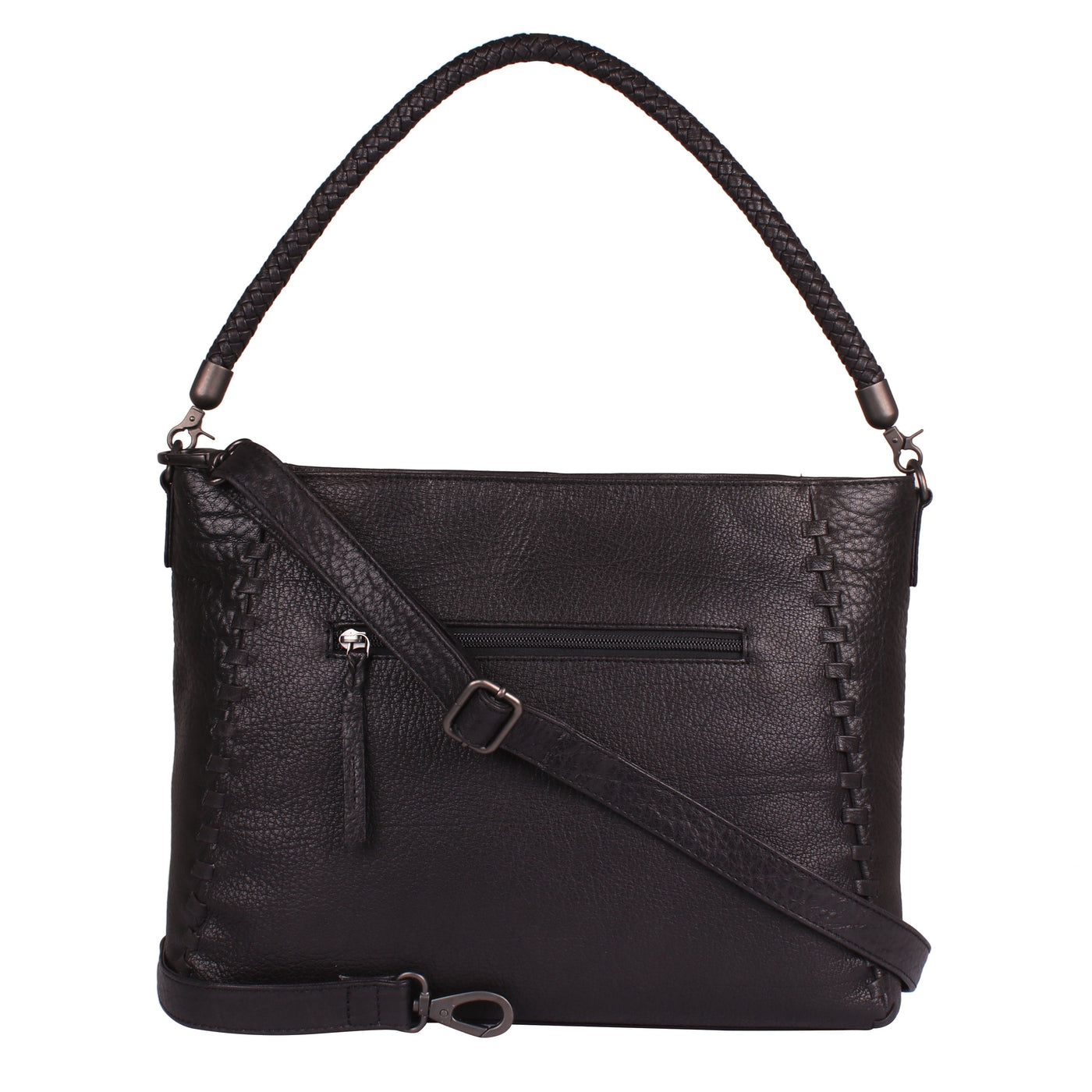 Concealed Carry Lacey Leather Tote - Lady Conceal - Concealed Carry Purse - Lady Conceal Black