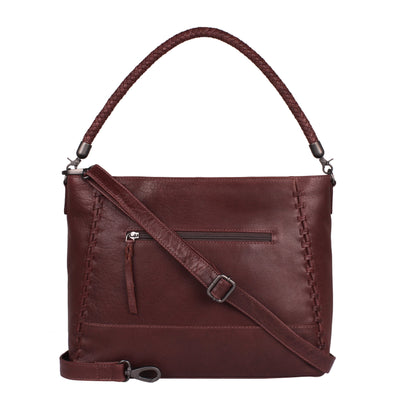 Concealed Carry Lacey Leather Tote - Lady Conceal - Concealed Carry Purse - Lady Conceal Brown