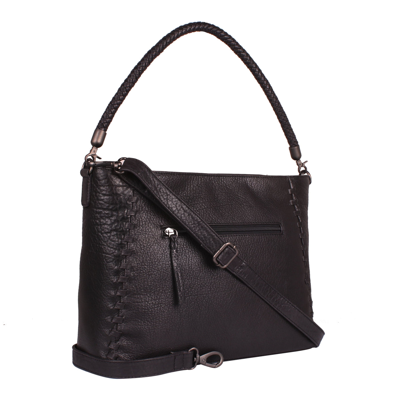 Concealed Carry Lacey Leather Tote - Lady Conceal - Concealed Carry Purse - Lady Conceal Black