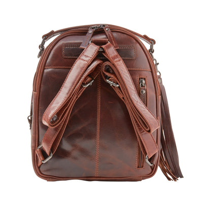 Concealed Carry Sawyer Leather Backpack