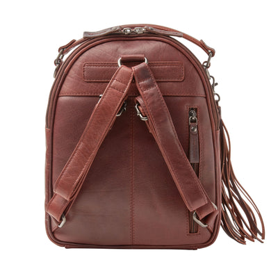 Concealed Carry Sawyer Leather Backpack