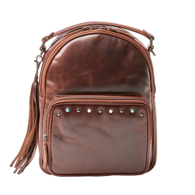 Concealed Carry Sawyer Leather Backpack