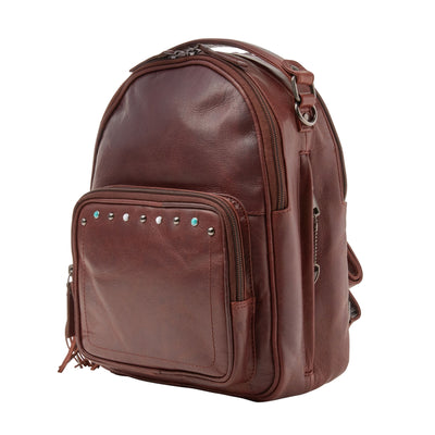 Concealed Carry Sawyer Leather Backpack