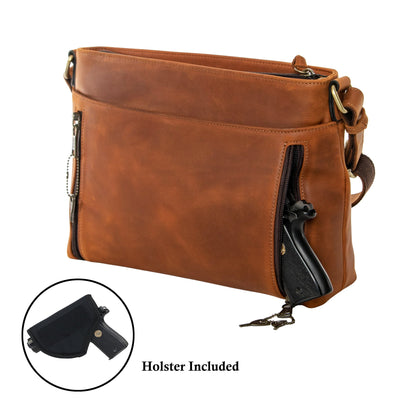 Concealed Carry Josie Leather Crossbody -  Lady Conceal -  Concealed Carry Purse -   soft leather shoulder bags for women's -  crossbody bags for everyday use -  most popular crossbody bag -  crossbody bags for guns -  crossbody handgun bag -  Unique Hide Purse -  Conceal Carry Western Purse -  Stylish Carry Josie Leather Bag -  Bag for Conceal Carrying Women - Gun Bag for Women