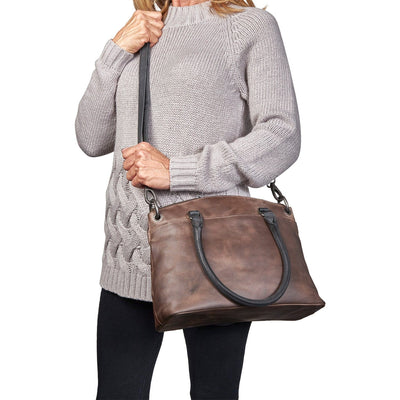 Concealed Carry Whitely Leather Satchel