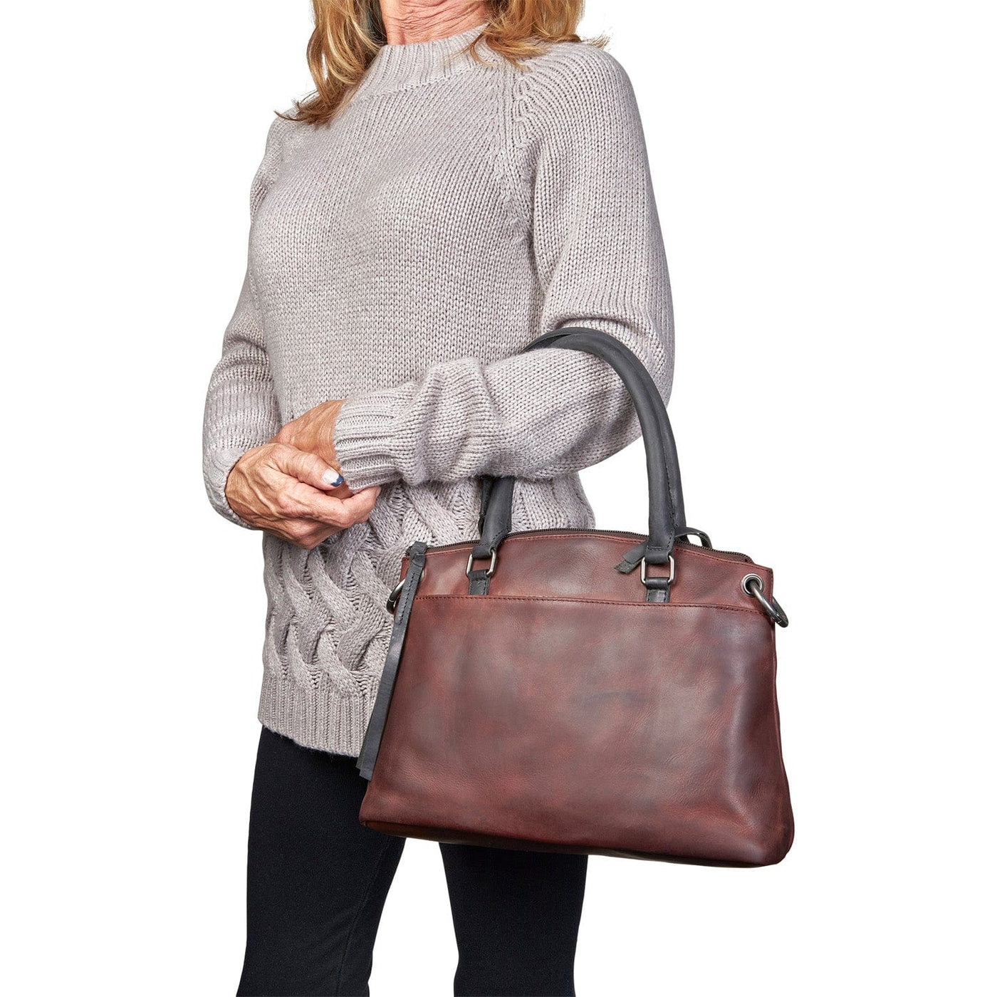 Concealed Carry Whitely Leather Satchel