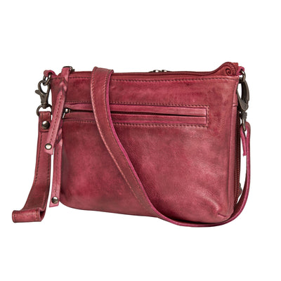 Concealed Carry Amelia leather crossbody bag - Locking Gun Bag - Conceal Carry for Women - Pistol Bag 