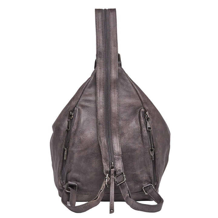Marley Leather Concealed Carry Sling Backpack, Locking Ziers, >:( Marley Backpack – Concealed Carry Made Hands-Free main image 3