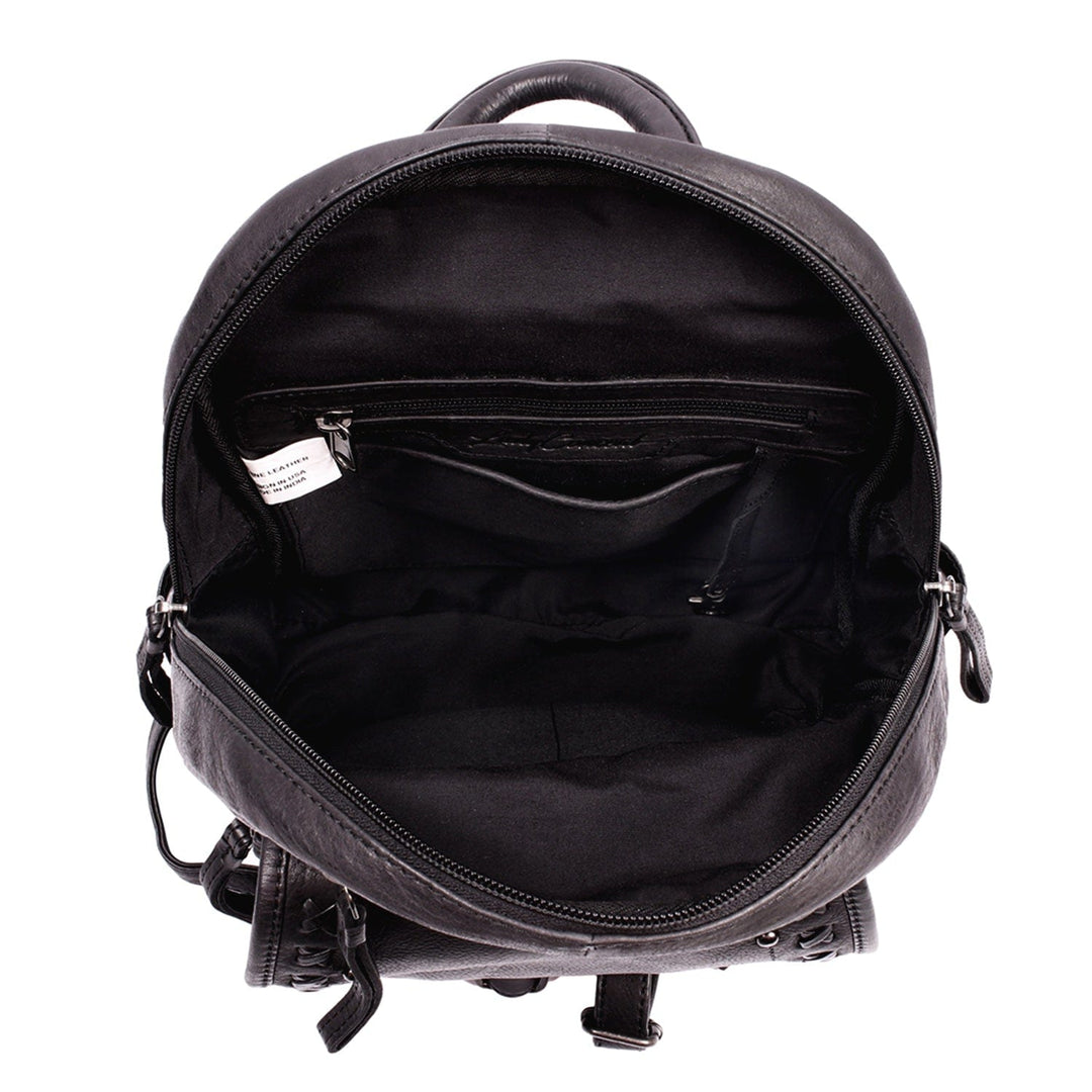 daisy backpack leather Concealed Carry RFID Daisy Leather Backpack by Lady Conceal Black