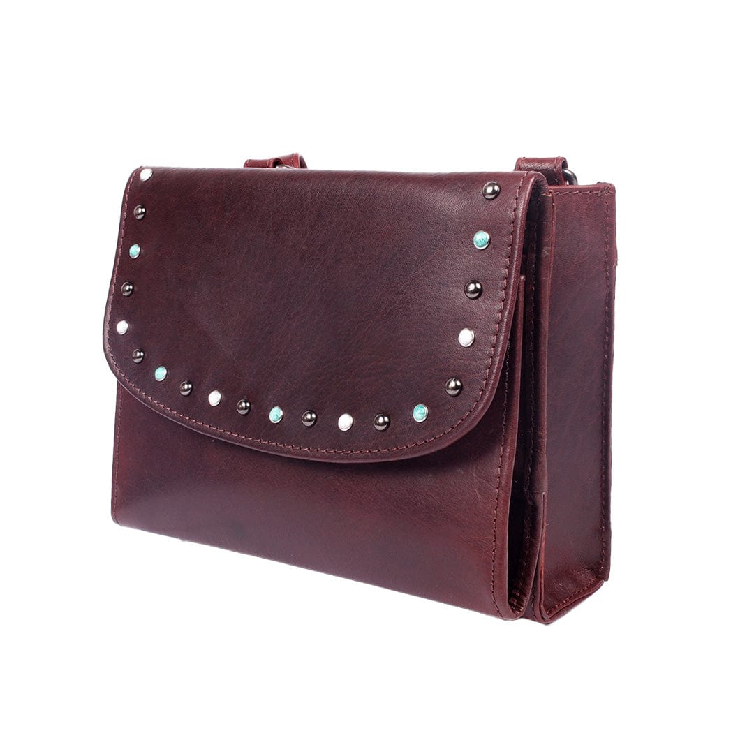 Concealed Carry Purse for Women – Raelynn Buffalo Leather Crossbody RFID Organizer, Locking YKK & Universal Holster