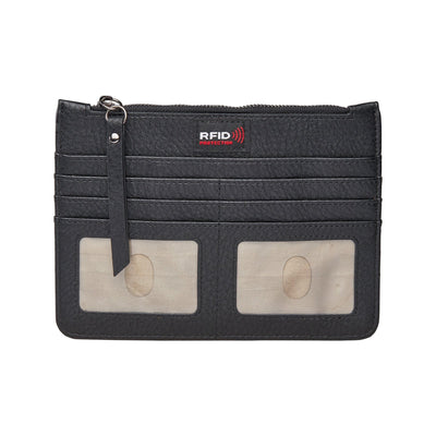 Concealed Carry Kinsley Crossbody with RFID Slim Wallet Black 