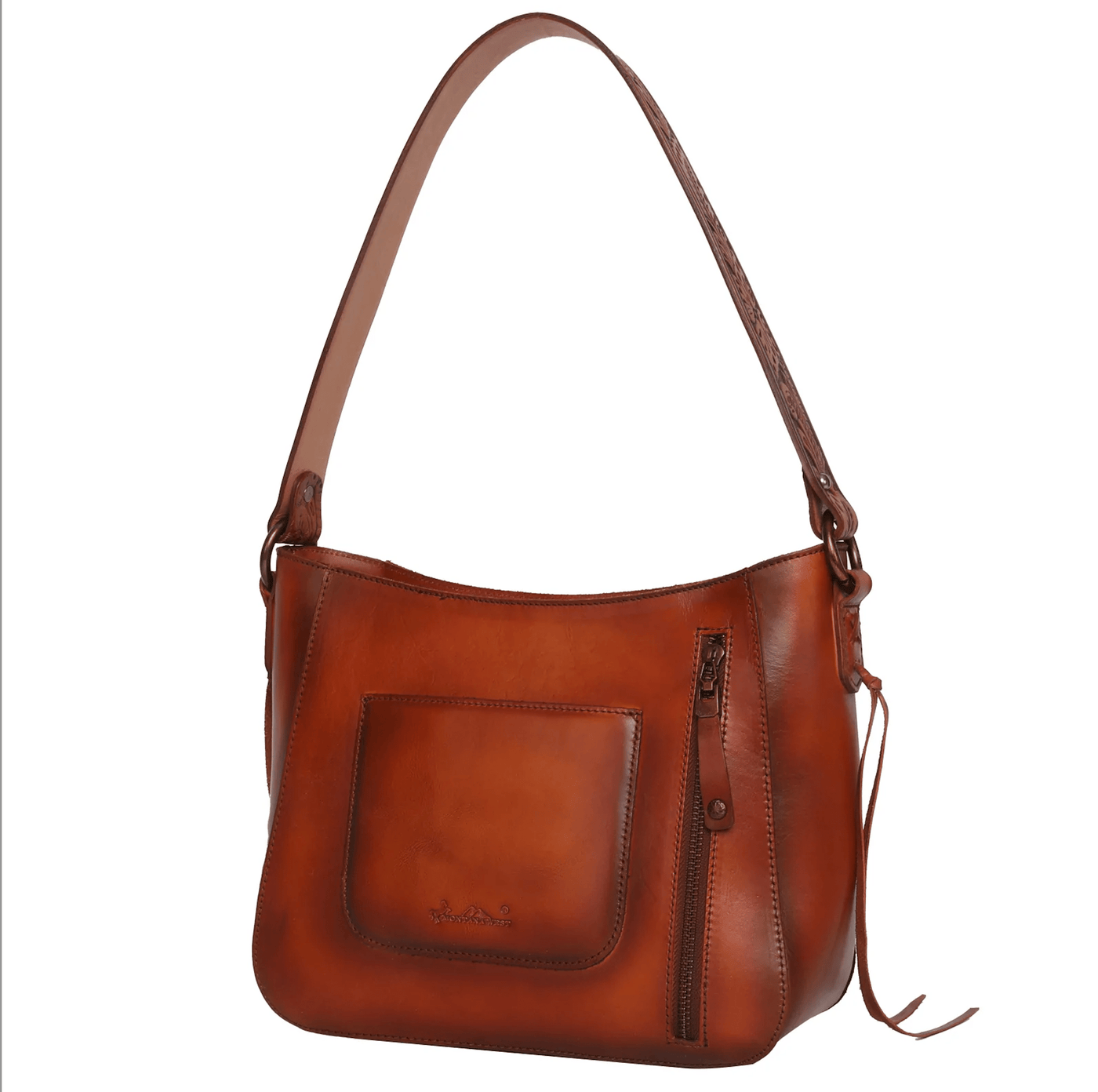 Concealed Carry Leather Concealed Carry Whipstitch Hobo by Montana West