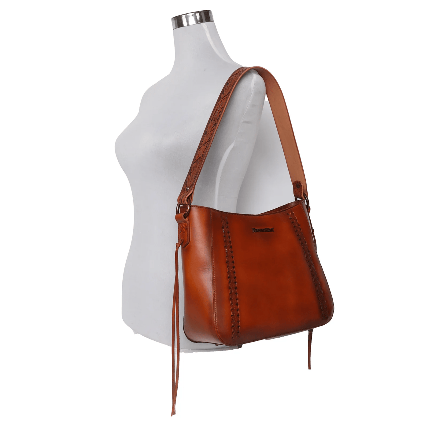 Concealed Carry Leather Concealed Carry Whipstitch Hobo by Montana West