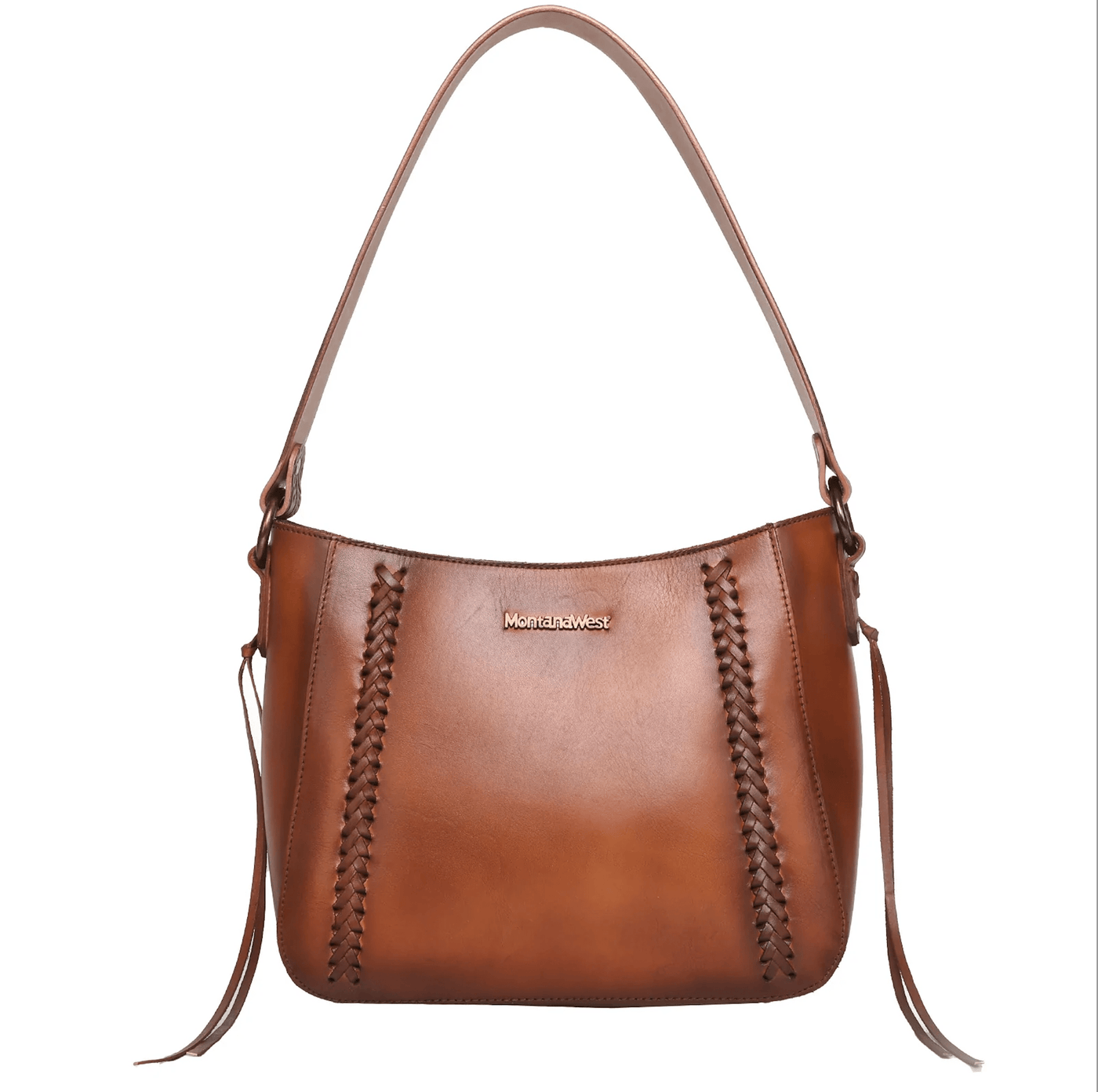 Concealed Carry Leather Concealed Carry Whipstitch Hobo by Montana West