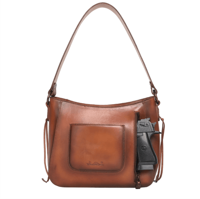 Concealed Carry Leather Concealed Carry Whipstitch Hobo by Montana West