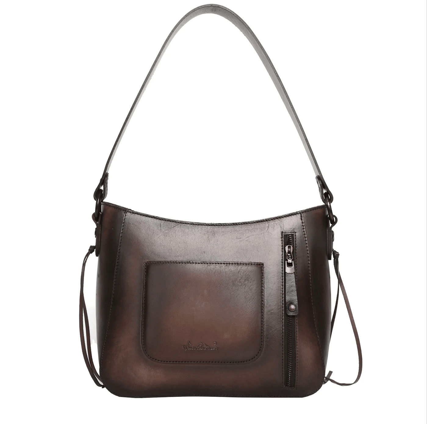 Concealed Carry Leather Concealed Carry Whipstitch Hobo by Montana West