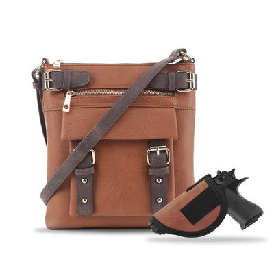 Emperia Outfitters Concealed Carry Hannah Crossbody Bag by Jessie James Concealed Carry Hannah Crossbody Bag by Jessie James