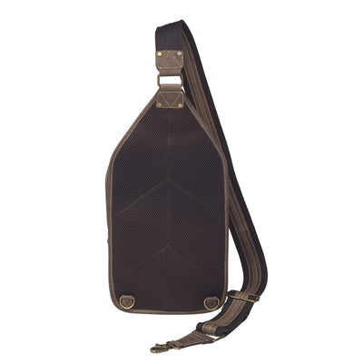 Concealed Carry Distressed Buffalo Sling Backpack by GTM Original