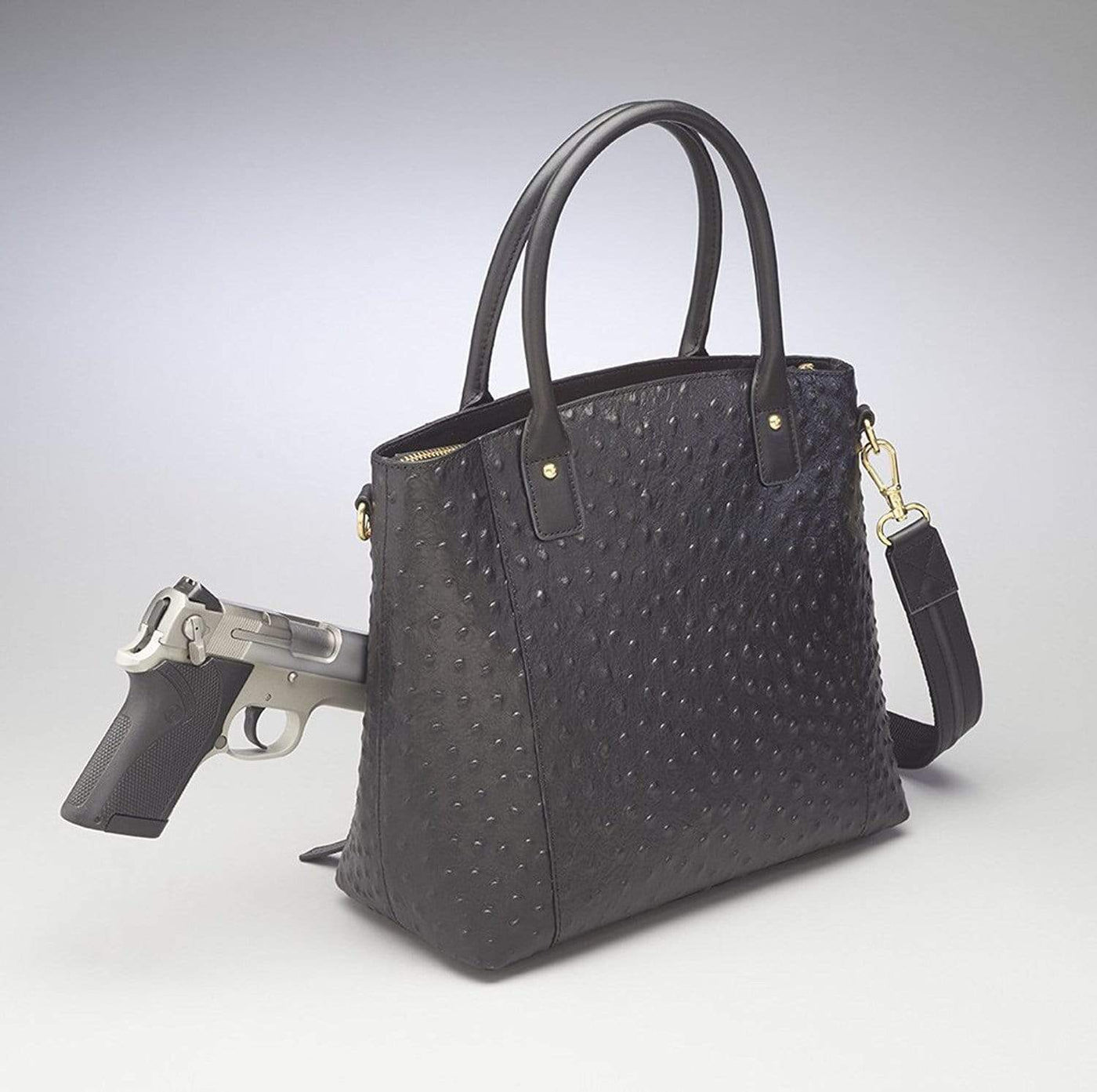 Gun Tote'n Mamas Concealed Carry Purse  Ostrich Town Tote by GTM Original