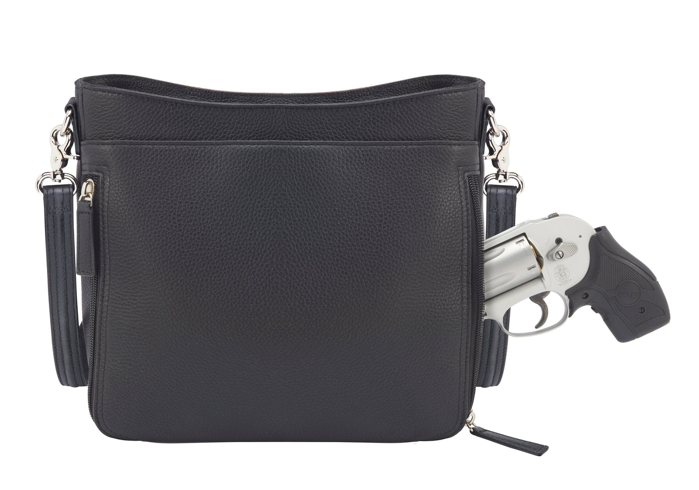 Concealed Carry Cinnamon & Black Cross Body Organizer Bag by GTM Original
