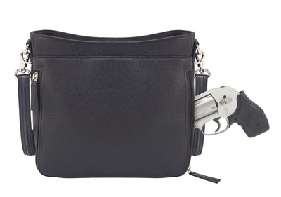 Concealed Carry Cinnamon & Black Cross Body Organizer Bag by GTM Original