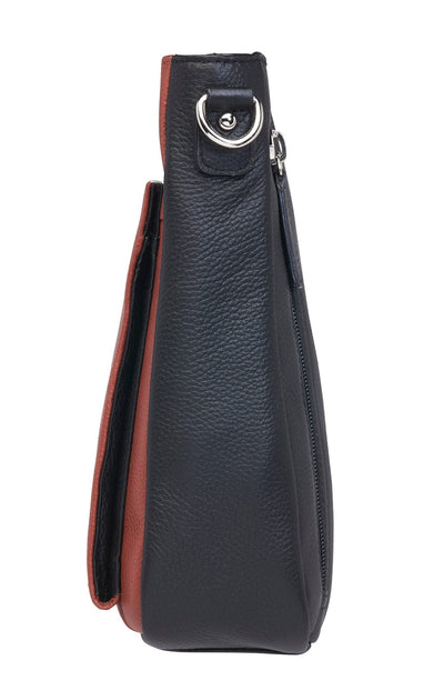 Concealed Carry Cinnamon & Black Cross Body Organizer Bag by GTM Original
