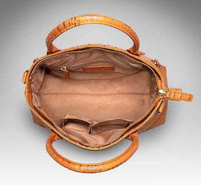 Gun Tote'n Mamas Concealed Carry Purse Concealed Carry Croco Debossed American Cowhide Tote Bag by Gun Tote'n Mamas - GTM-53