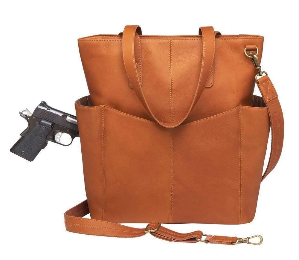 Gun Tote'n Mamas Concealed Carry Purse Concealed Carry Oversized Leather RFID Travel Tote - GTM-107