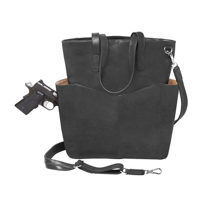 Gun Tote'n Mamas Concealed Carry Purse Concealed Carry Oversized Leather RFID Travel Tote - GTM-107