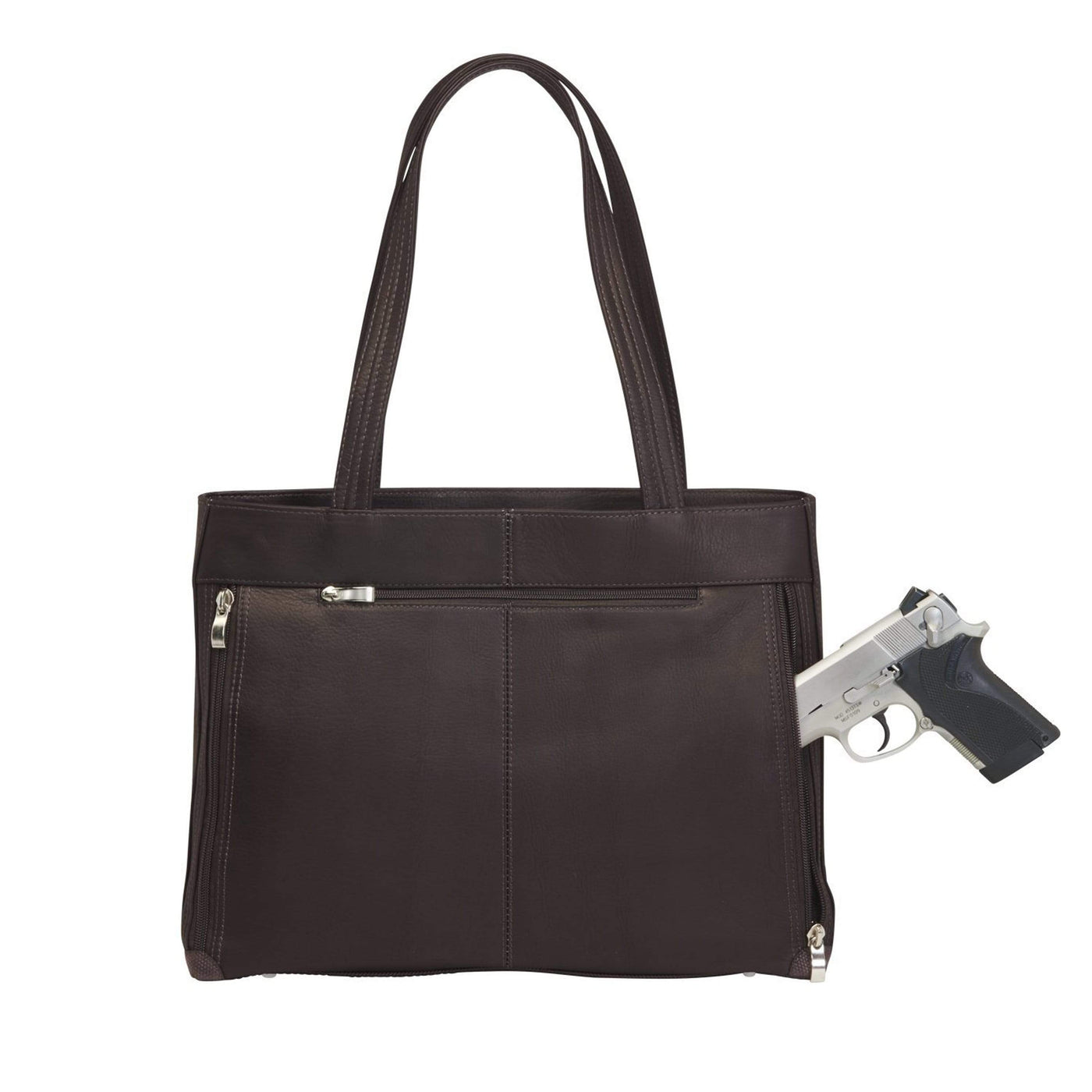 Gun Tote'n Mamas Concealed Carry Purse Brown Concealed Carry Shoulder Portfolio - GTM-1018