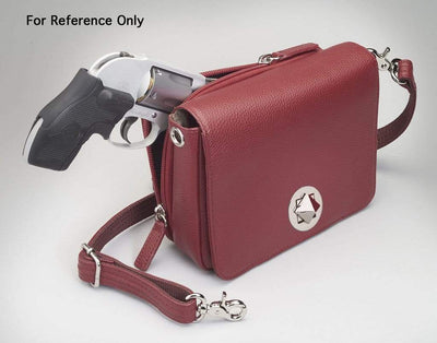 Gun Tote'n Mamas Concealed Carry Purse Tooled  Concealed Carry Tooled Cowhide Organizer Crossbody Bag