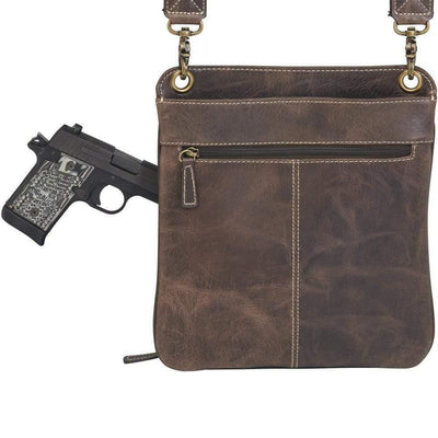 Concealed Carry Distress Buffalo Vintage Crossbody by GTM Original