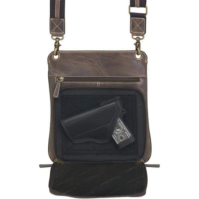 Concealed Carry Distress Buffalo Vintage Crossbody by GTM Original