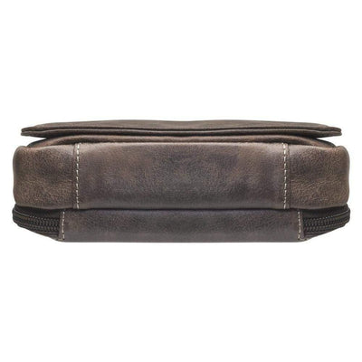 Gun Tote'n Mamas Concealed Carry Purse Distressed Brown Concealed Carry Distressed Buffalo Organizer Crossbody Bag by GTM Original