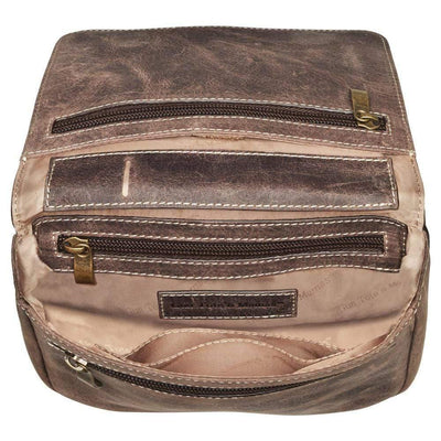 Gun Tote'n Mamas Concealed Carry Purse Distressed Brown Concealed Carry Distressed Buffalo Organizer Crossbody Bag by GTM Original