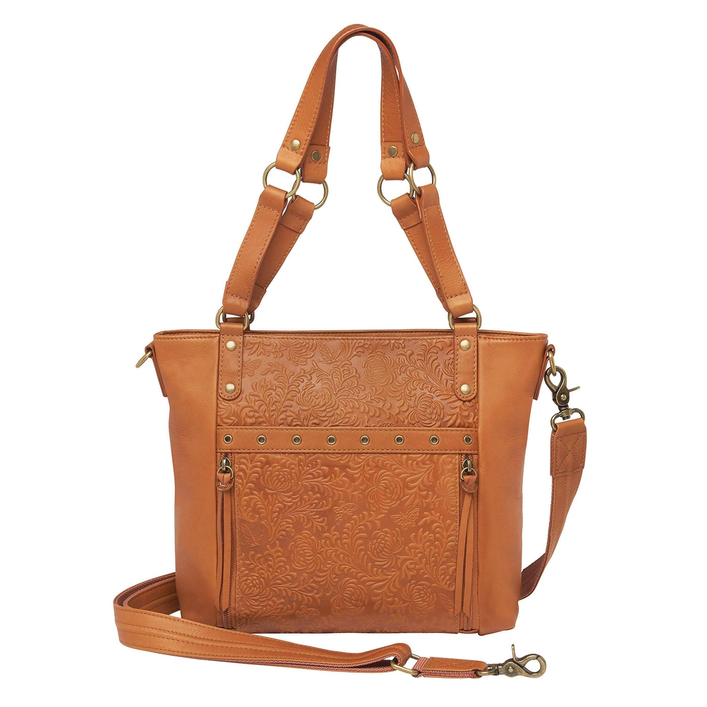 Gun Tote'n Mamas Concealed Carry Purse Tan Concealed Carry Bohemian Shoulder Bag - Brown - by GTM Original