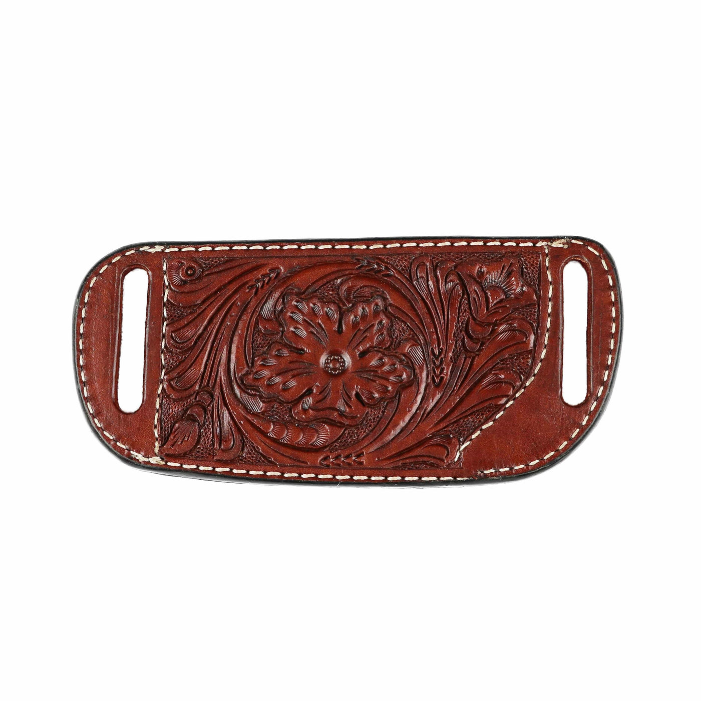 High Caliber Gun compact leather belt holster case (Brown)