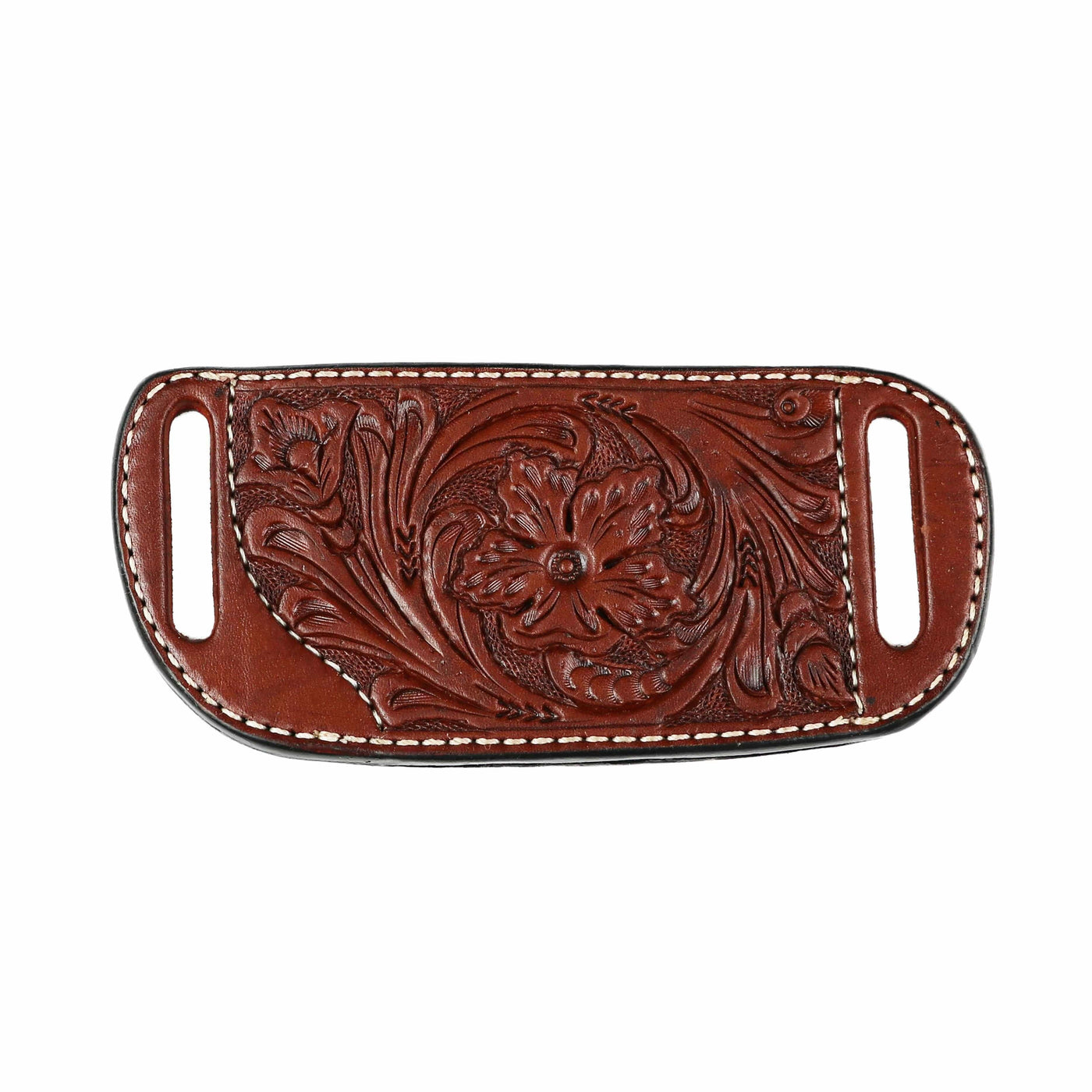 High Caliber Gun compact leather belt holster case (Brown)