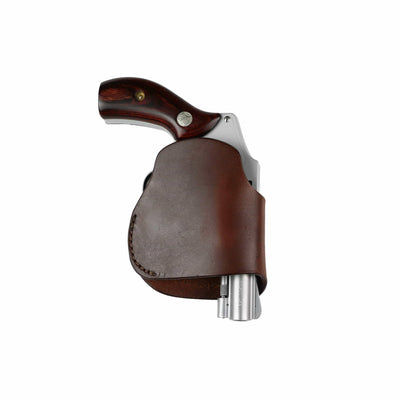 Unisex Compact Leather Clip-on Gun Holster by High Caliber Gun Accessories