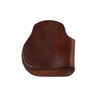 Unisex Compact Leather Clip-on Gun Holster by High Caliber Gun Accessories