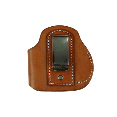 Unisex Compact Leather Clip-on Gun Holster by High Caliber Gun Accessories